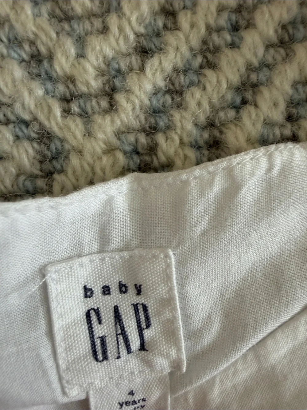 GAP Girls White Eyelet Ruffle Dress